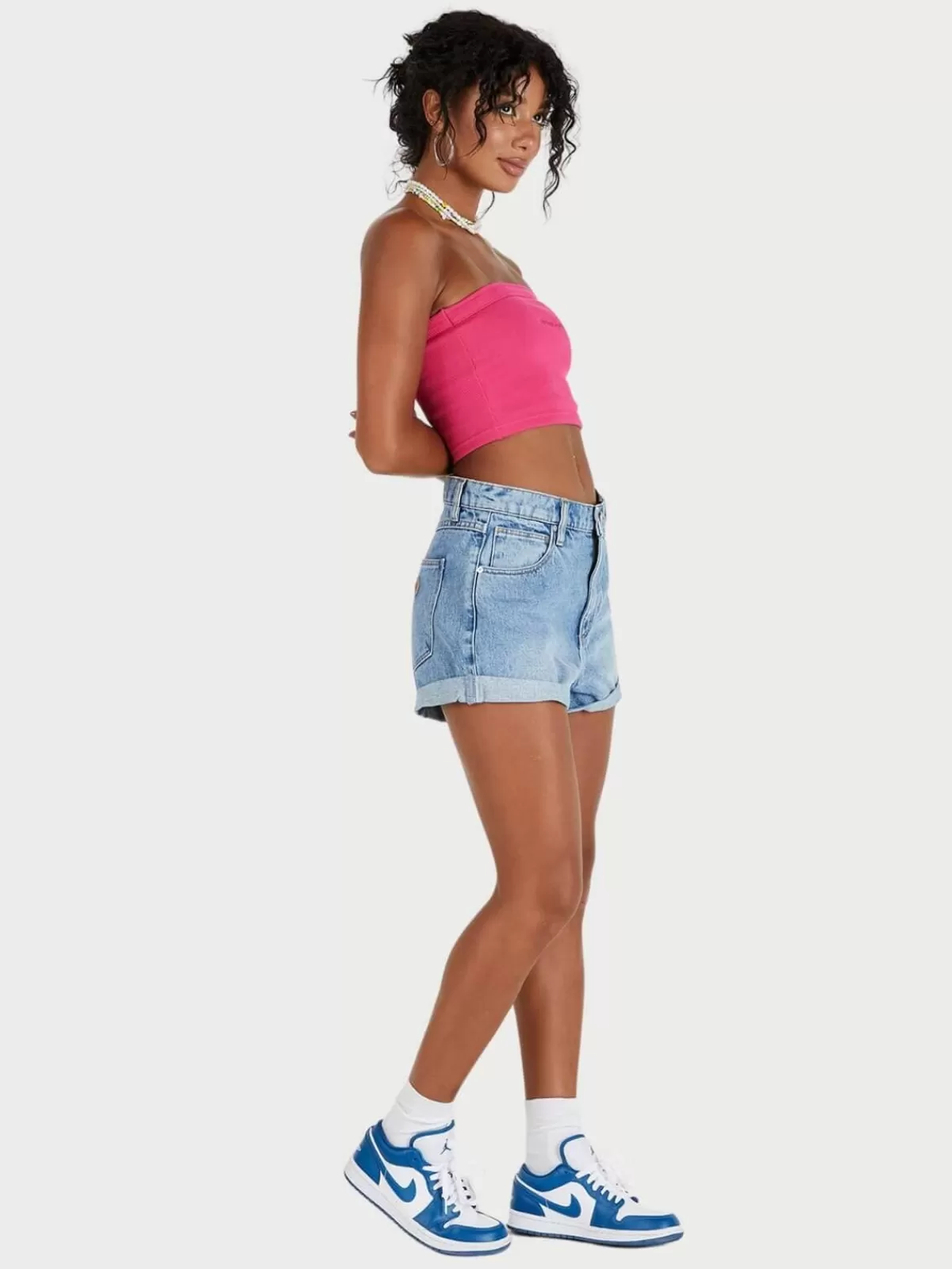 Abrand Shorts | Denim | A Slouch Short - Georgia