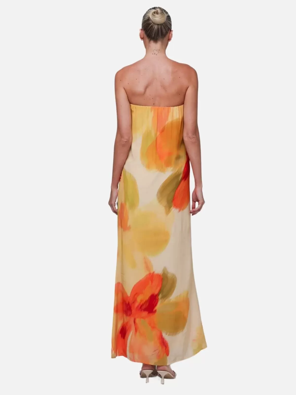 Isabelle Quinn Dresses & Jumpsuits | Abbie Strapless Maxi Dress - Marigold