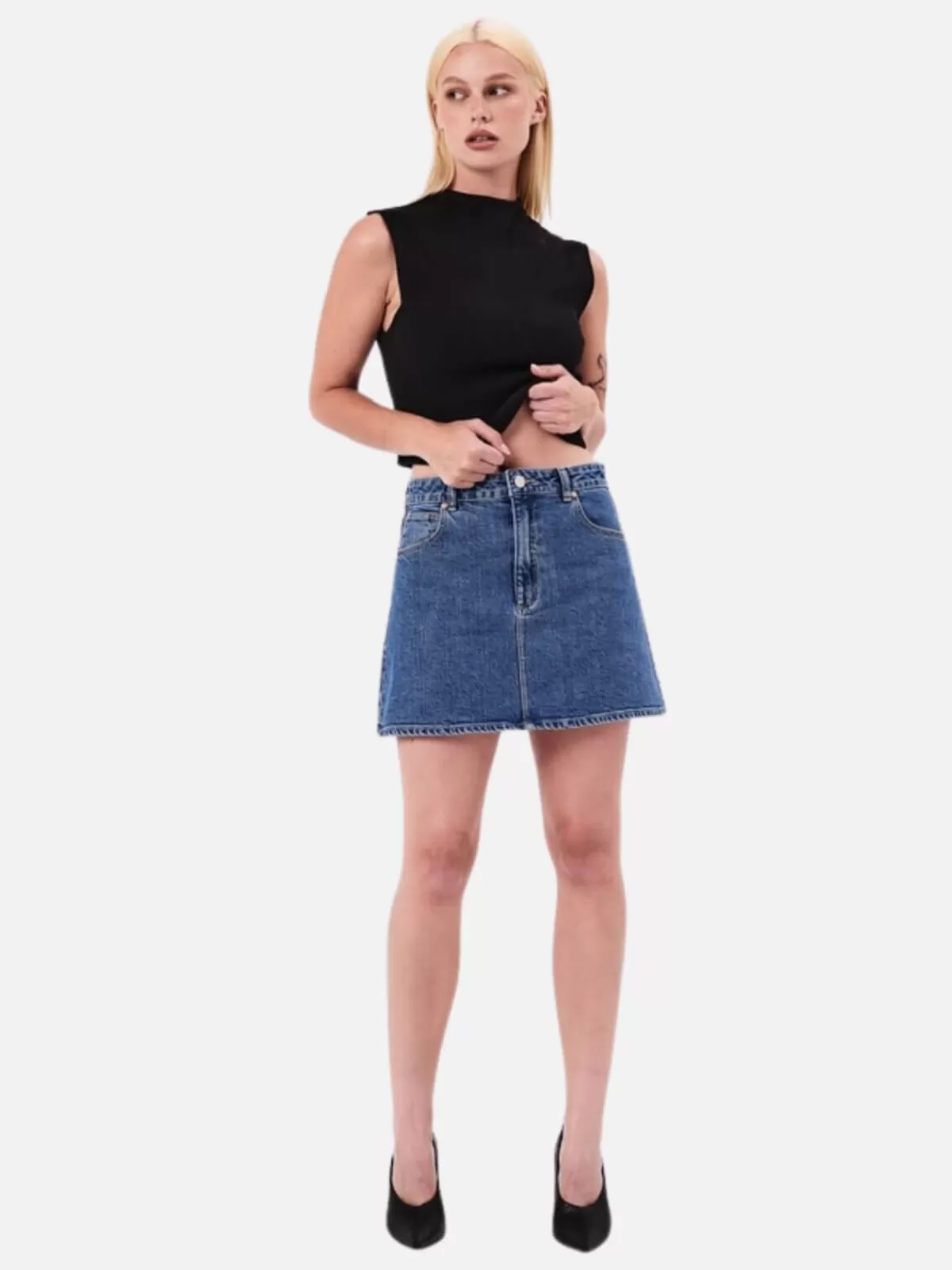 Abrand Skirts | Denim | Aline Skirt Reese