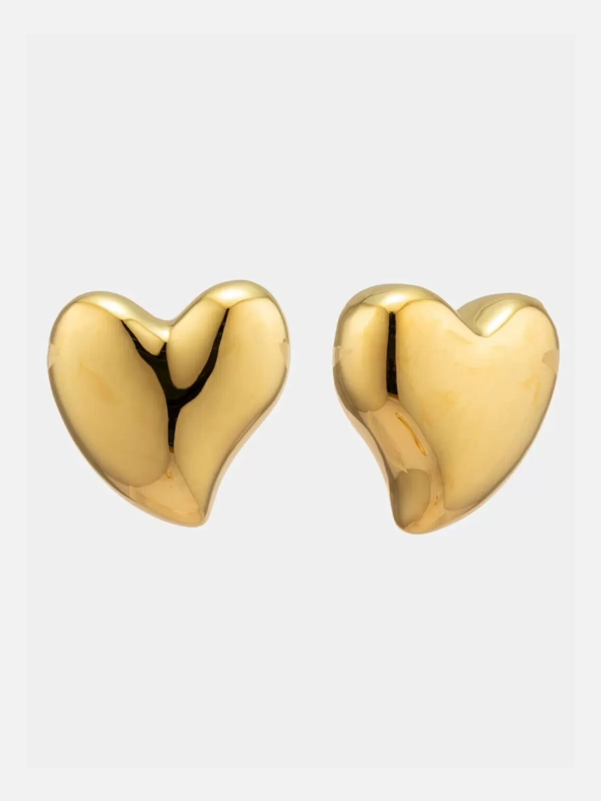 BIANKO Earrings | Jewellery | Allure Maxi Heart Studs - Gold