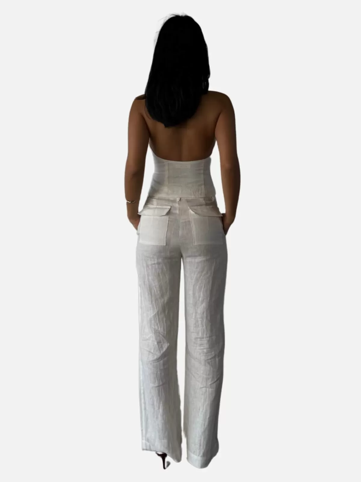 Ownley Pants | Sets | Baxter Linen Pant - Ivory