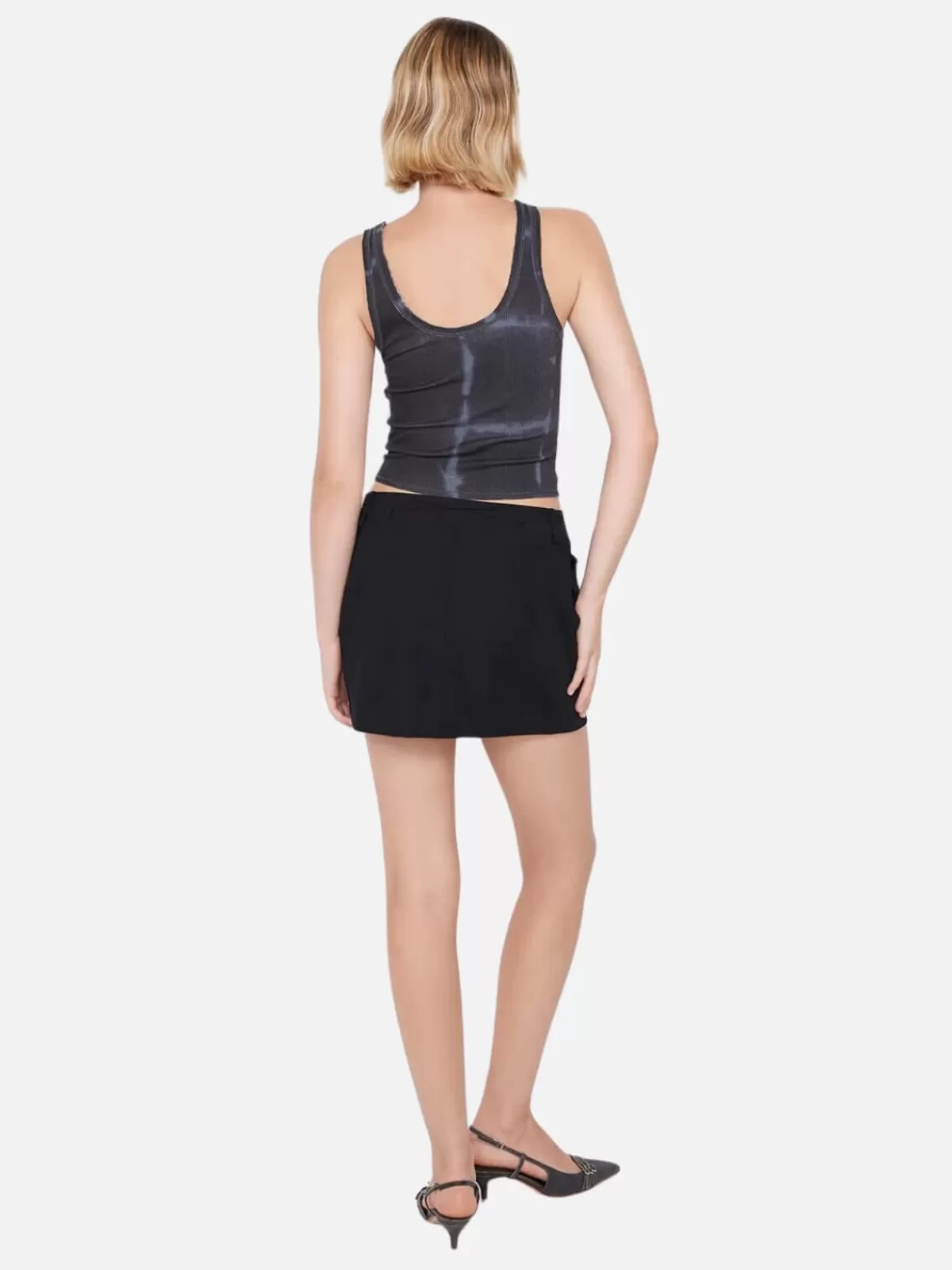 Bec + Bridge Tops | B+B Tank - Black Tie Dye