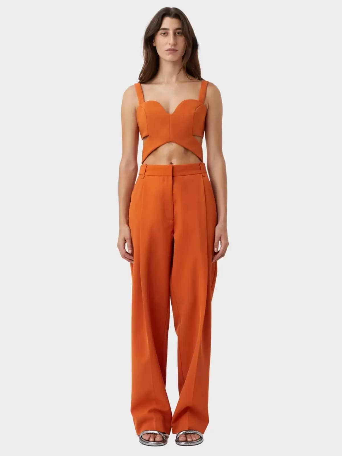 Camilla and Marc Tops | Bela Bodice Top - Tangerine