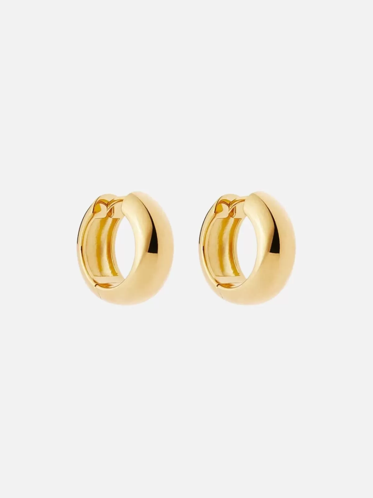 By Charlotte Earrings | Jewellery | Bold Small Hoops - 18k Gold