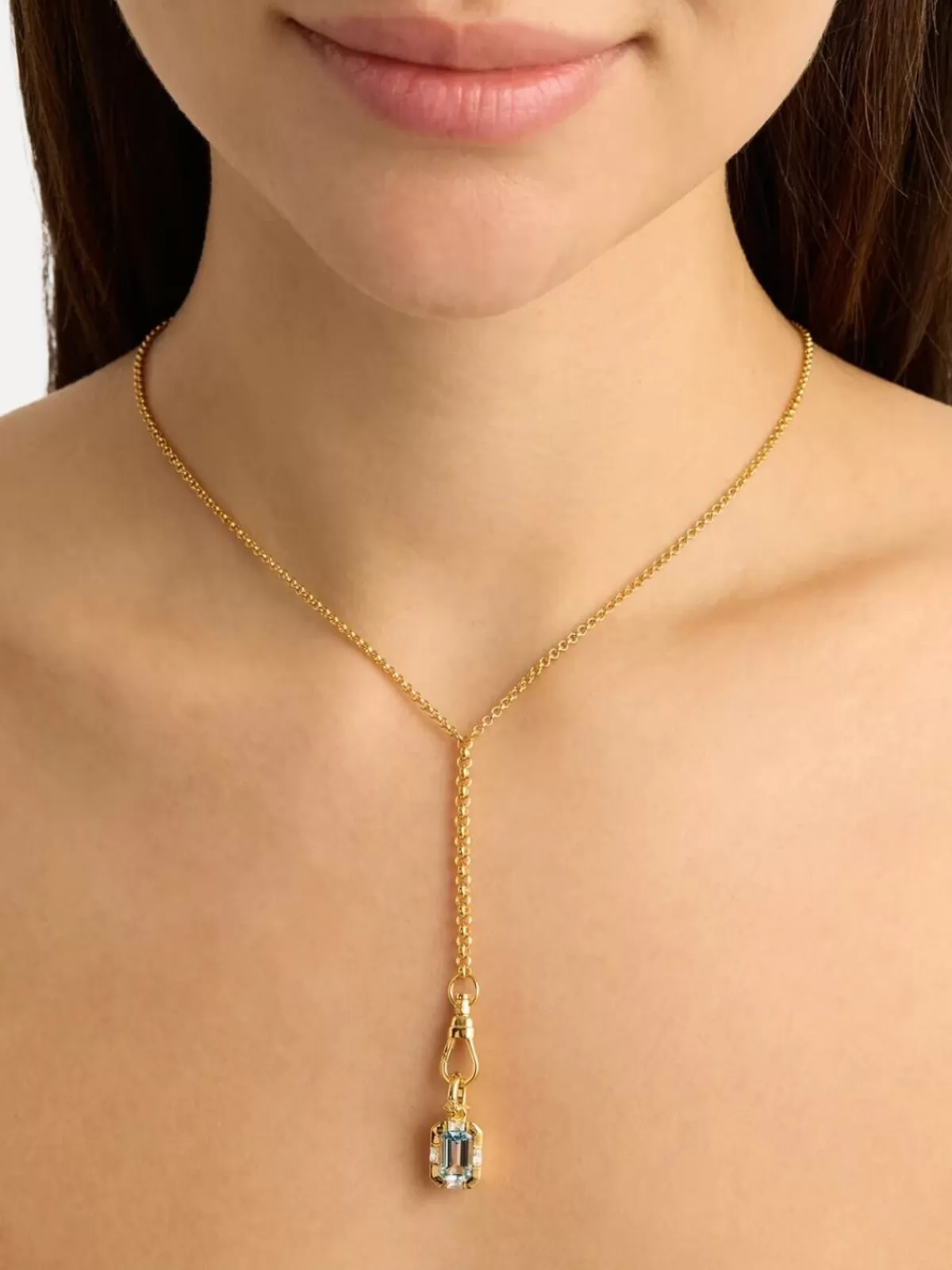 By Charlotte Necklaces | Gifts & Home | Calm Your Soul Topaz Annex Pendant - 18k Gold