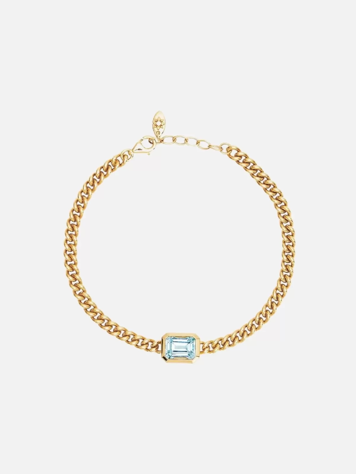 By Charlotte Bracelets & Bangles | Jewellery | Calm Your Soul Topaz Curb Bracelet - 18k Gold