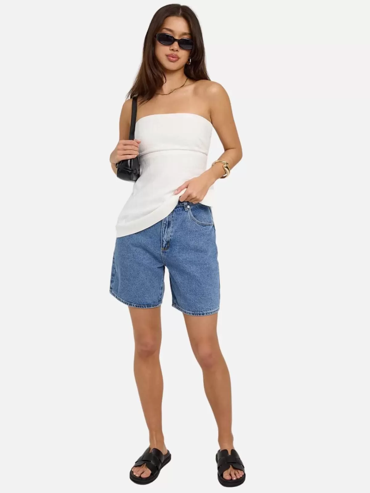 Abrand Shorts | Denim | Carrie Short - Naomi