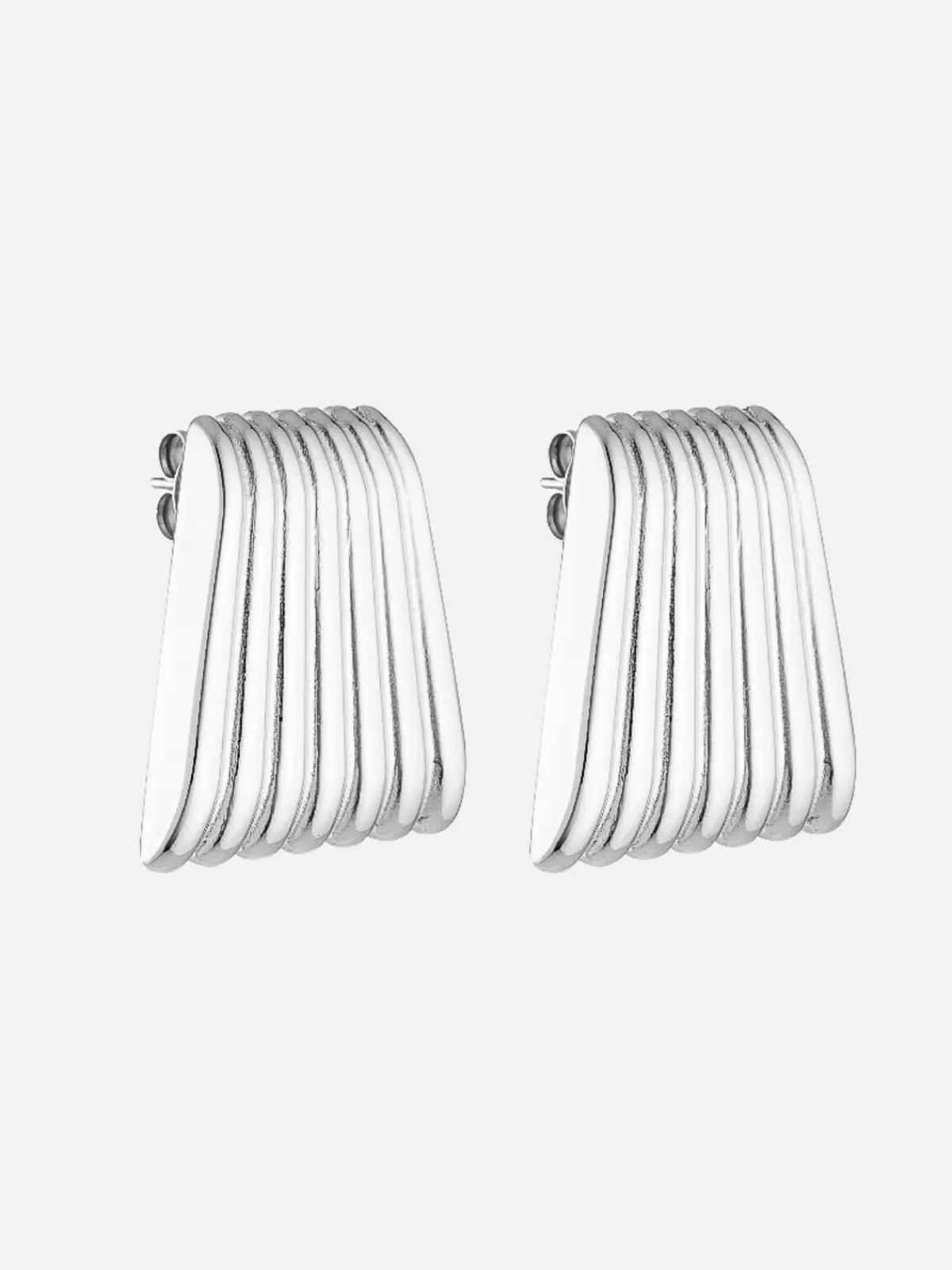 Porter Earrings | Jewellery | Caterpillar Earrings - Silver