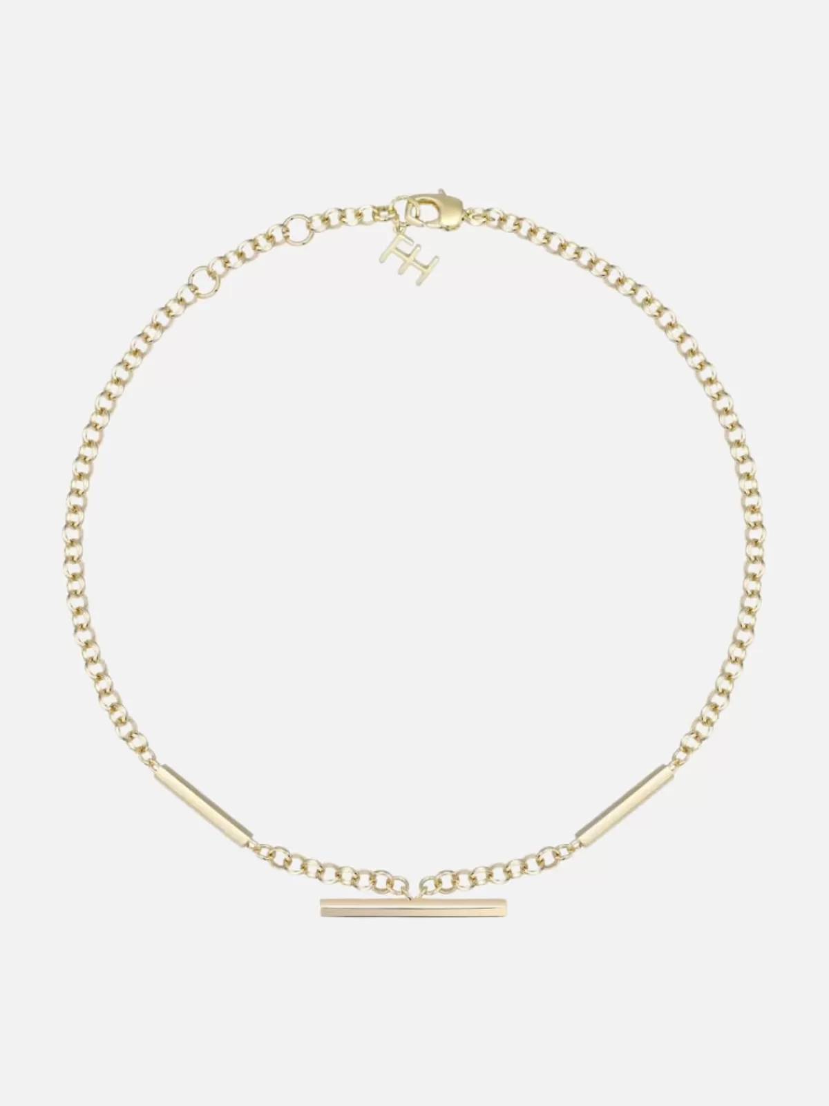 F+H Jewellery Necklaces | Jewellery | Classic Rolo Necklace: Brass + 18K Gold