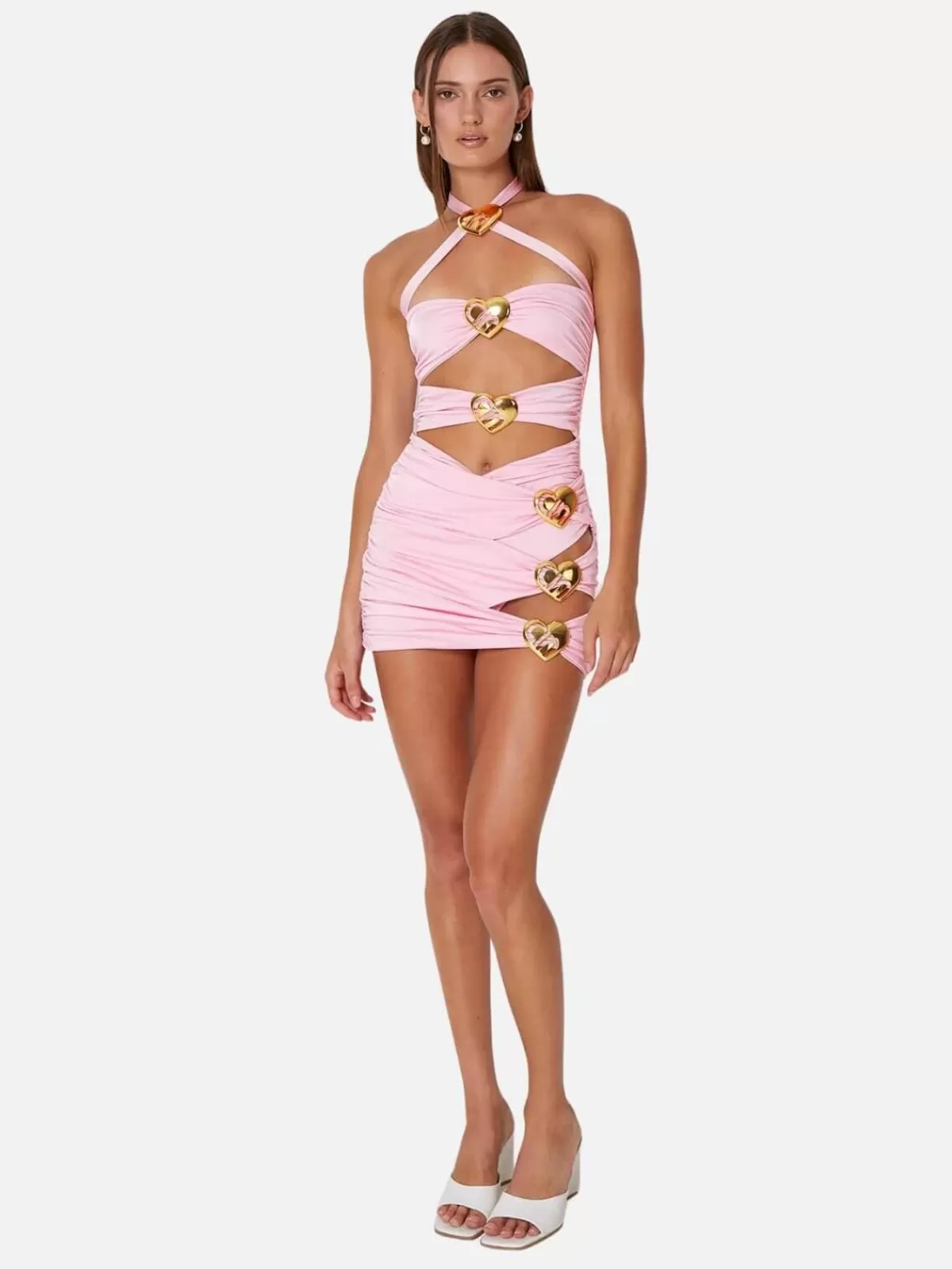 Cin Cin Skirts | Sets | Coupe Heart Cut Out Mini Skirt - Ballet Pink