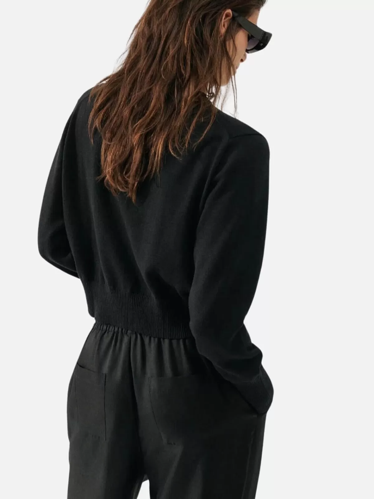 Silk Laundry Jumpers & Knitwear | Dresses & Jumpsuits | Cropped Cardigan - Black