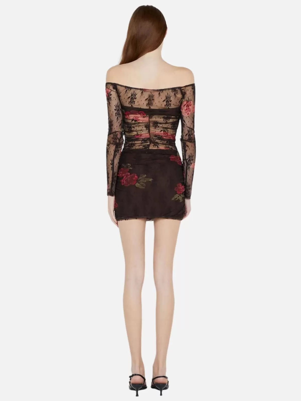 Bec + Bridge Dresses & Jumpsuits | Desert Rose Long Sleeve Mini Dress - Choc Floral