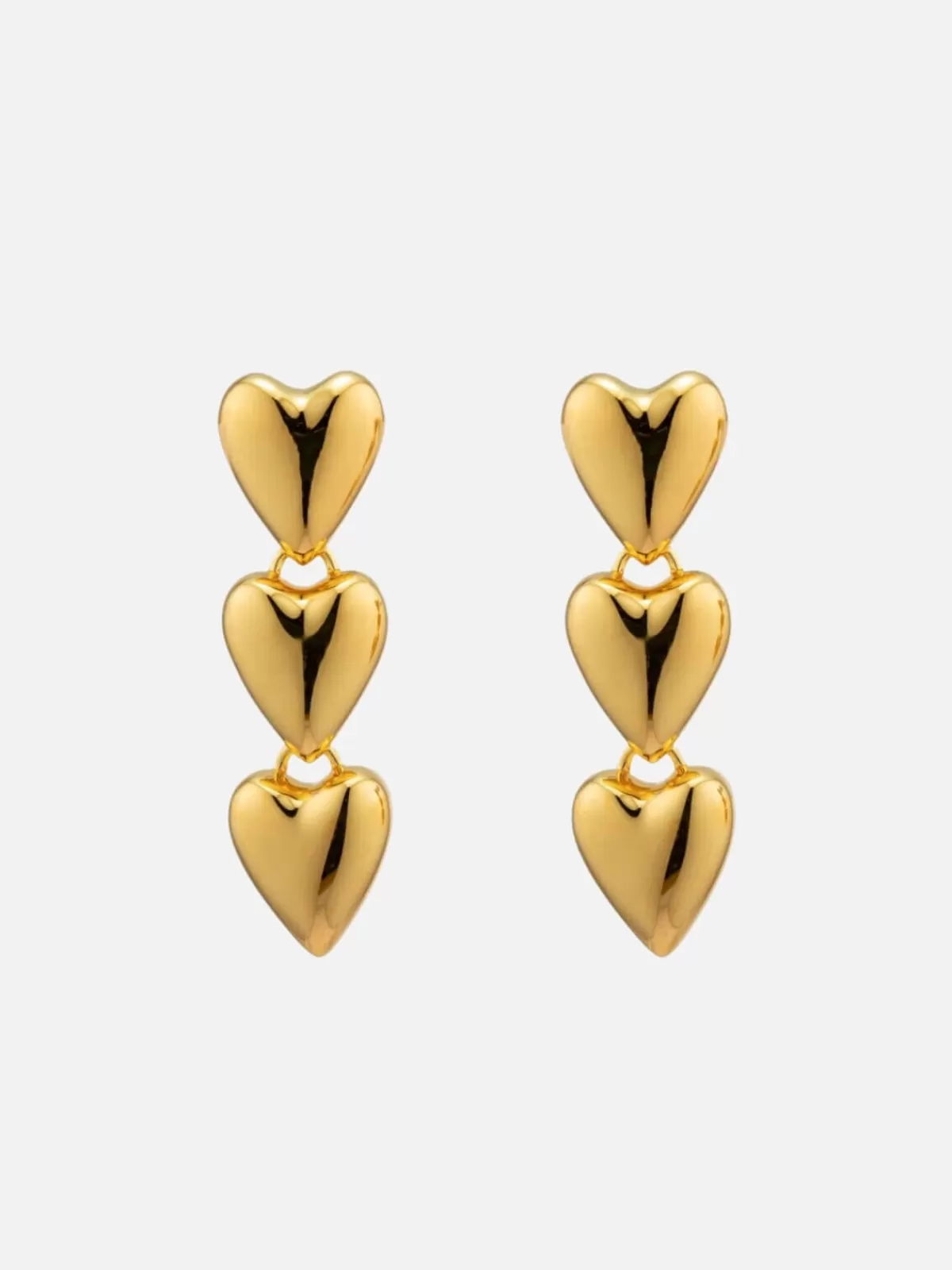 BIANKO Earrings | Jewellery | Desiree Heart Drops - Gold