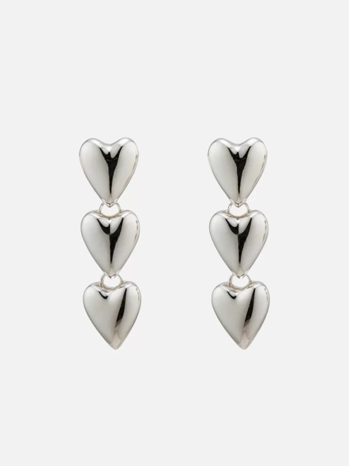 BIANKO Earrings | Jewellery | Desiree Heart Drops - Silver