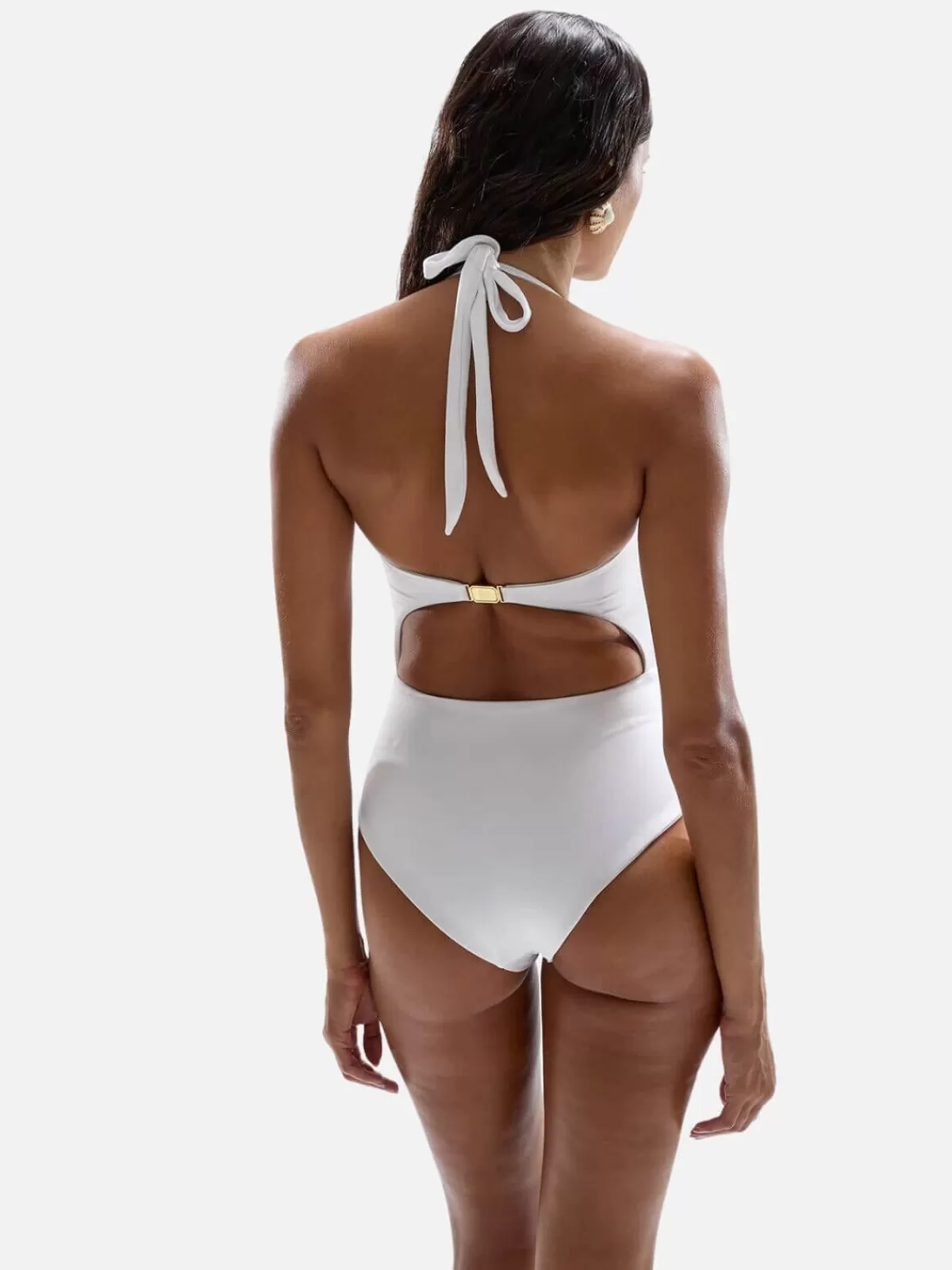 Cin Cin Sets | Swimwear | Diamond Heart Cut Out Swimsuit - Pearl