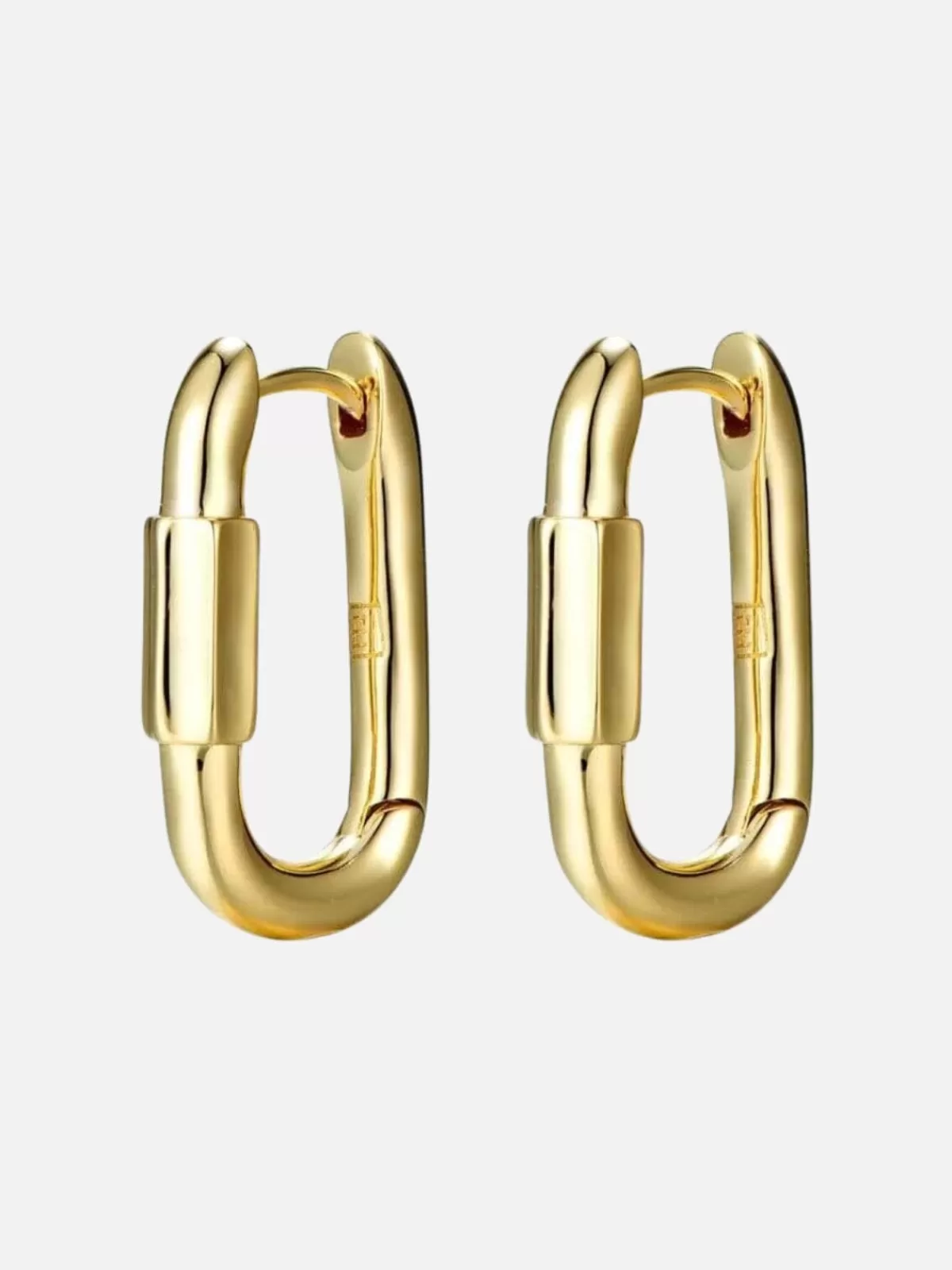 F+H Jewellery Jewellery | Earrings | Disengage Hoops: Brass + 18K Gold