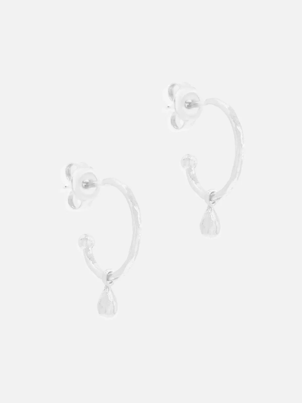 By Charlotte Earrings | Jewellery | Divine Grace Hoops - Silver