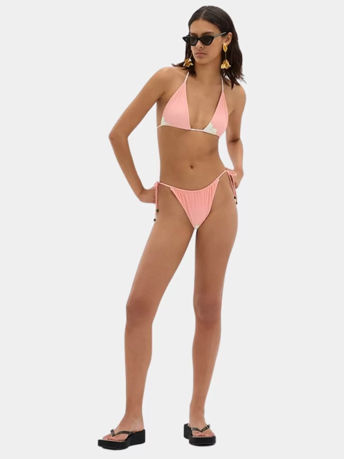 MUMA World Sets | Swimwear | Eden Scene Reversible Bikini Bottom - Pink