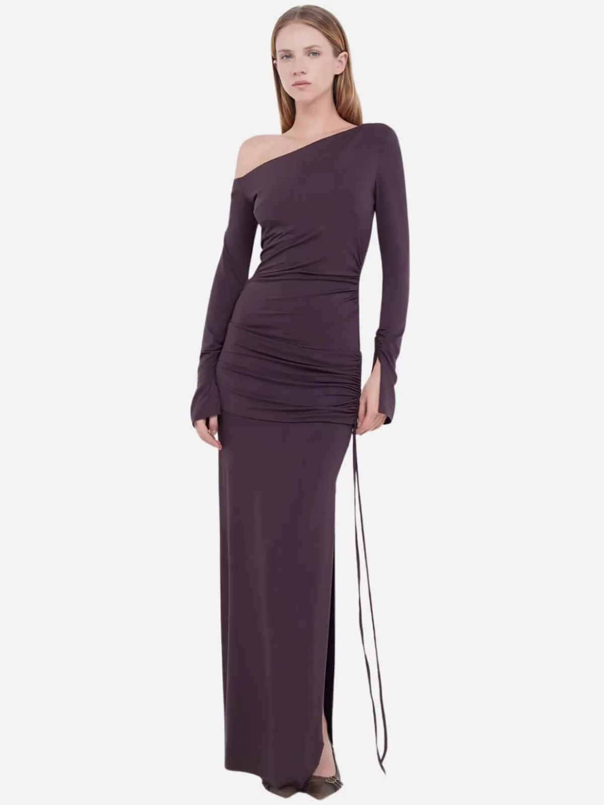 Bec + Bridge Dresses & Jumpsuits | Elissa Long Sleeve Dress - Aubergine