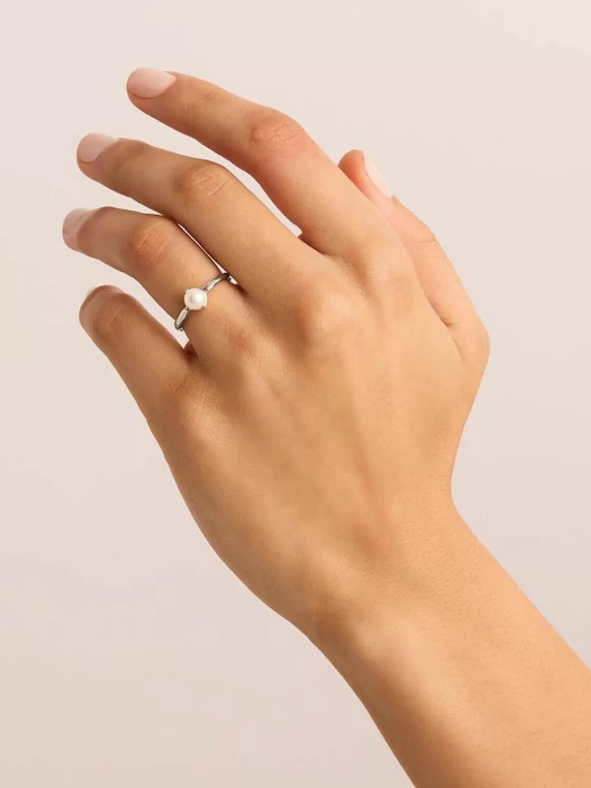 By Charlotte Rings | Jewellery | Endless Grace Pearl Ring - Silver