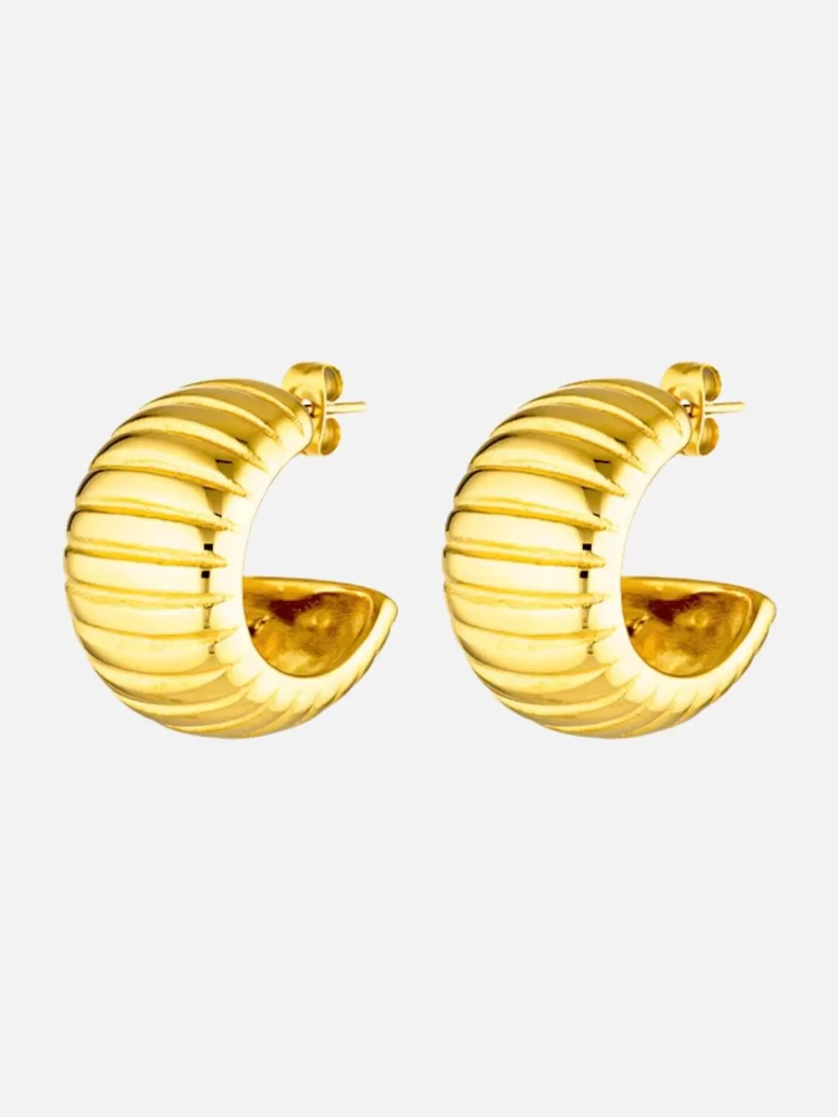 Cendre Earrings | Frankie Hoop Earrings - Gold