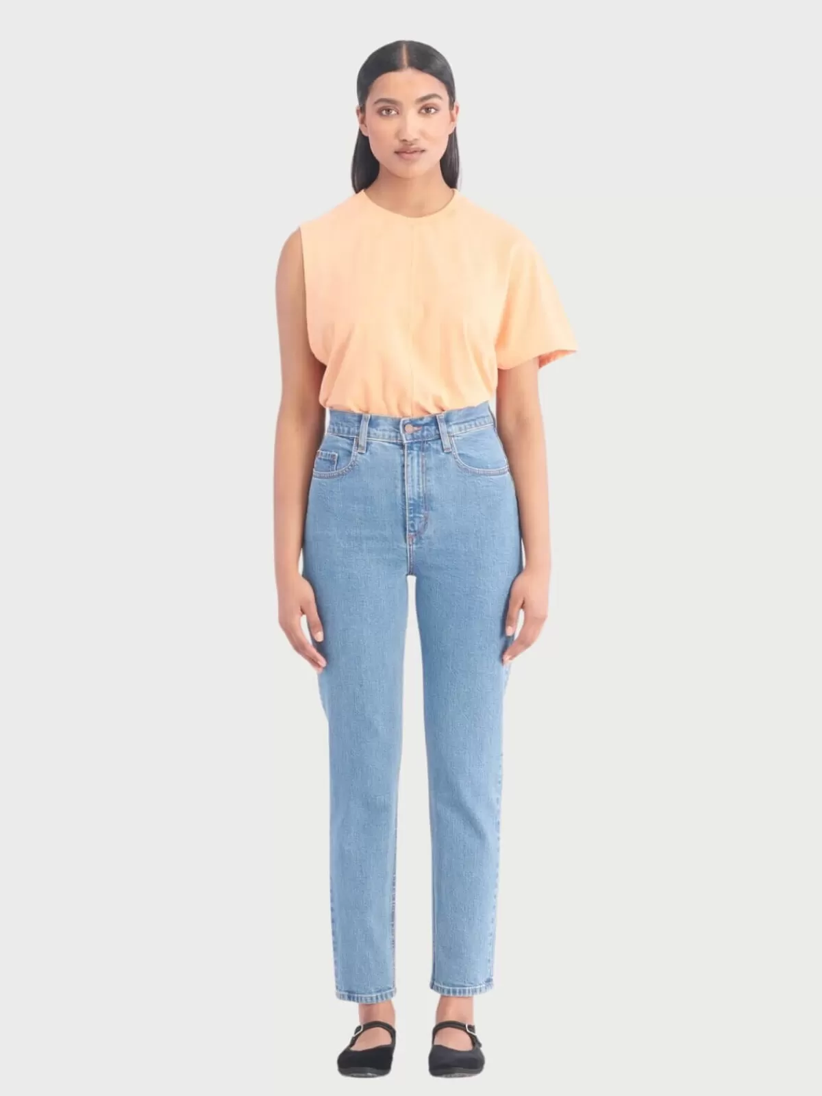 Nobody Denim Denim | Frankie Jean Ankle Stretch - Etherblu