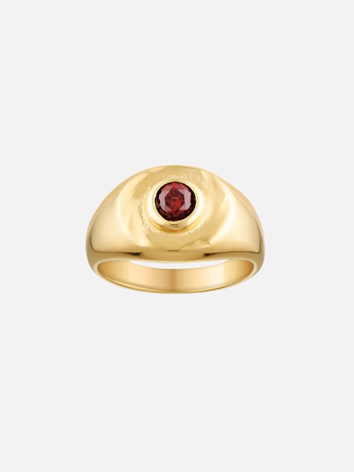 Porter Rings | Jewellery | Heritage Signet Ring - Garnet