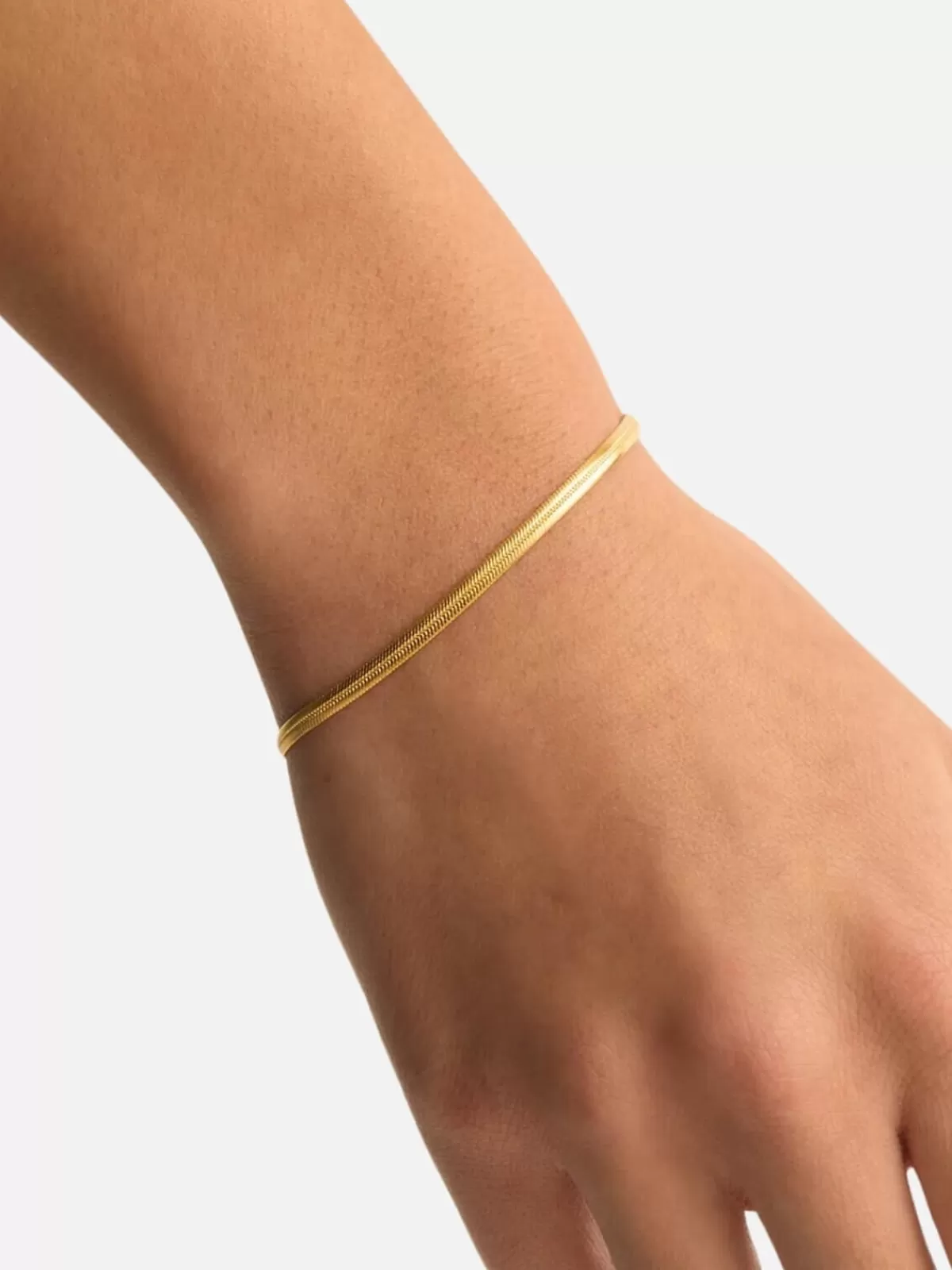 By Charlotte Bracelets & Bangles | Jewellery | Herringbone Chain Bracelet - 18k Gold