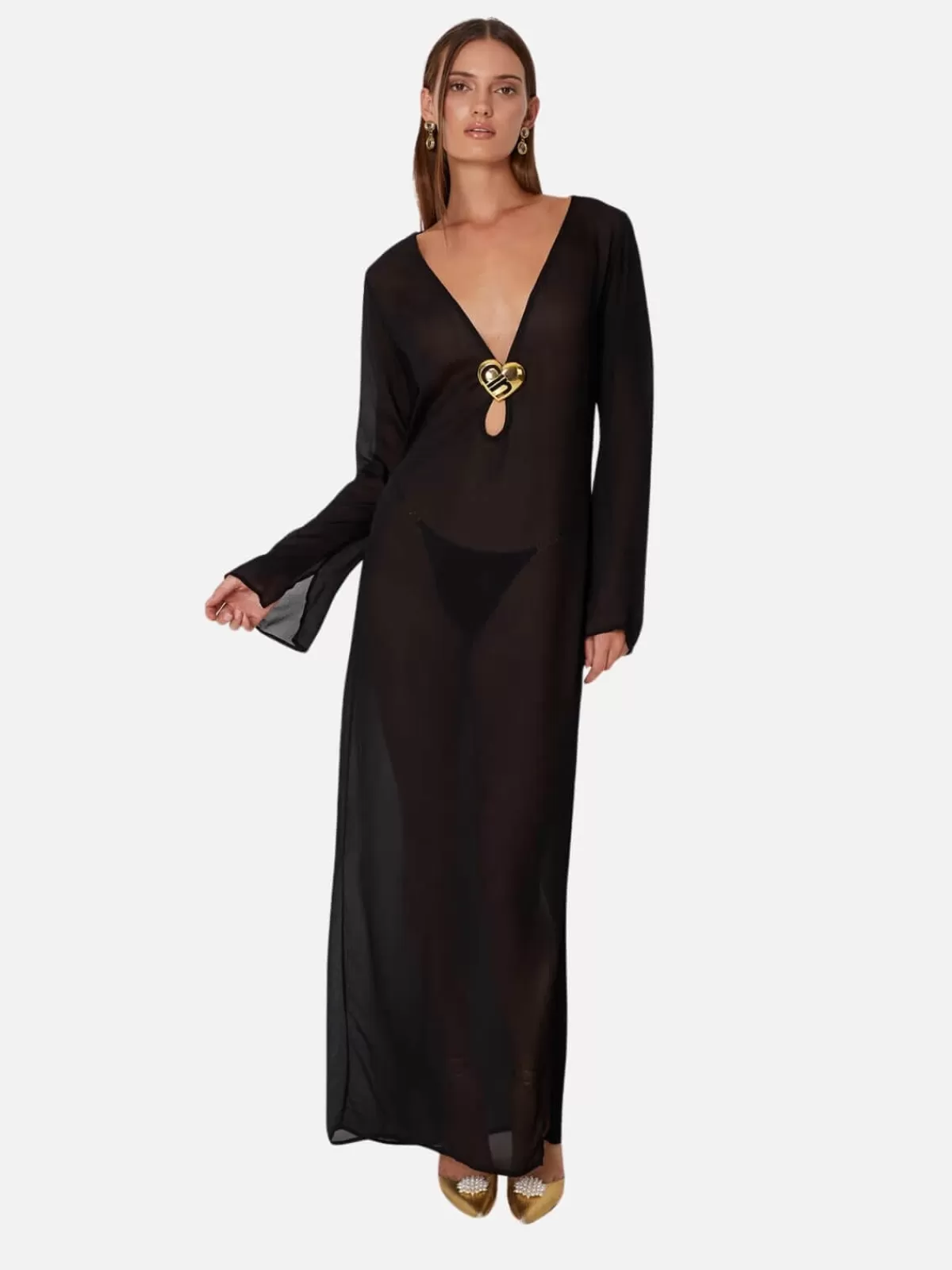 Cin Cin Dresses & Jumpsuits | Hotline Heart Maxi Dress - Black