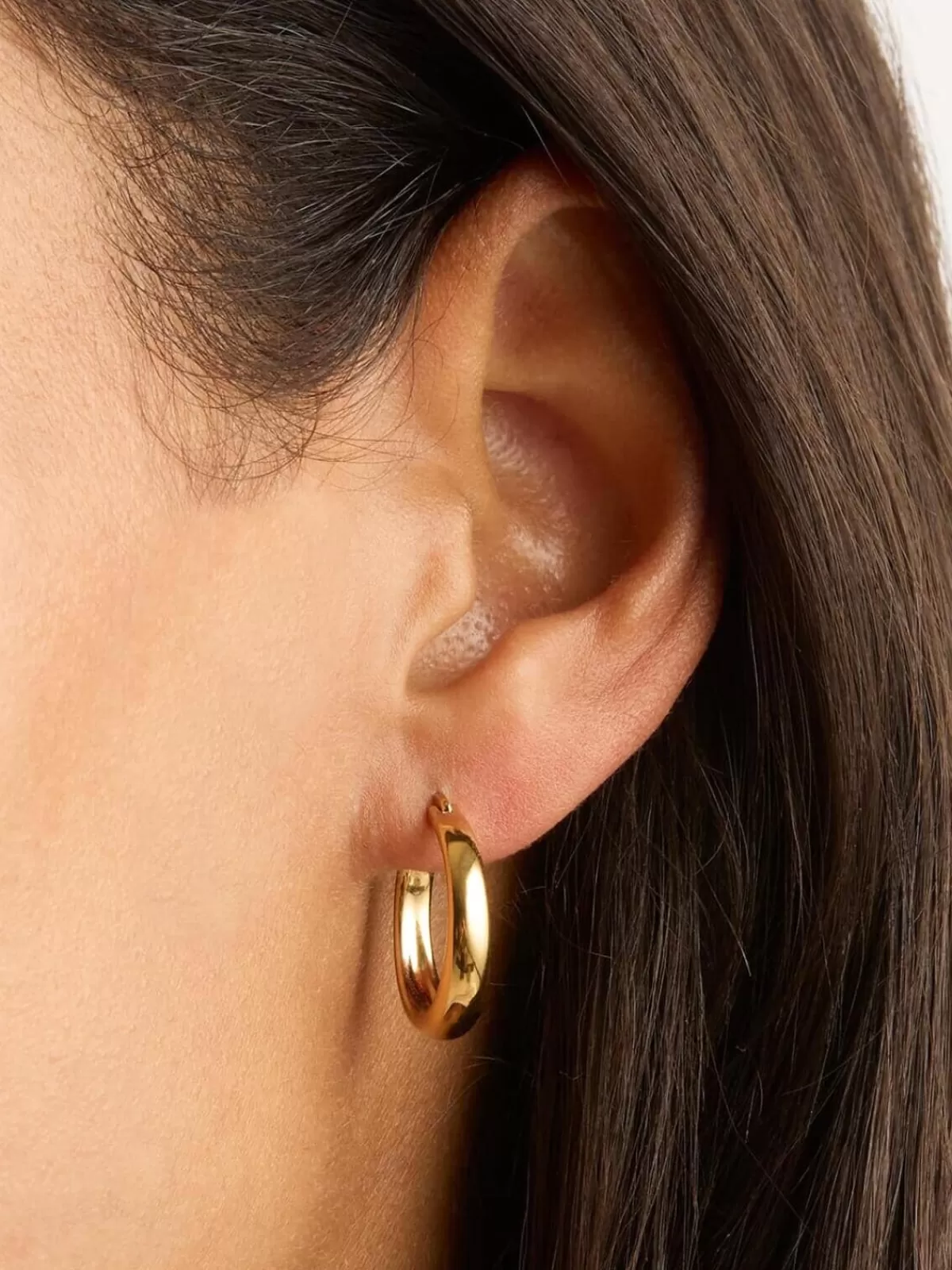 By Charlotte Earrings | Jewellery | Infinite Horizon Large Hoops - Gold