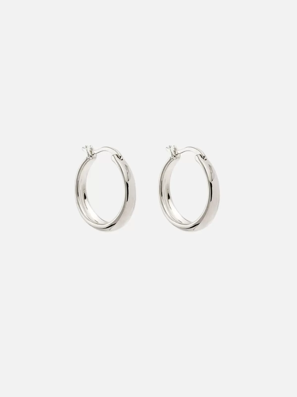 By Charlotte Earrings | Jewellery | Infinite Horizon Large Hoops - Silver