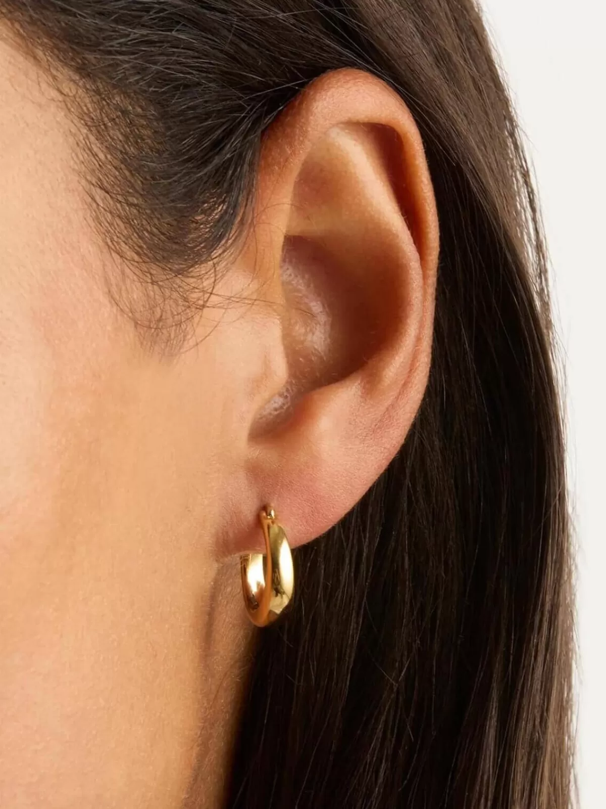 By Charlotte Earrings | Jewellery | Infinite Horizon Small Hoops - Gold