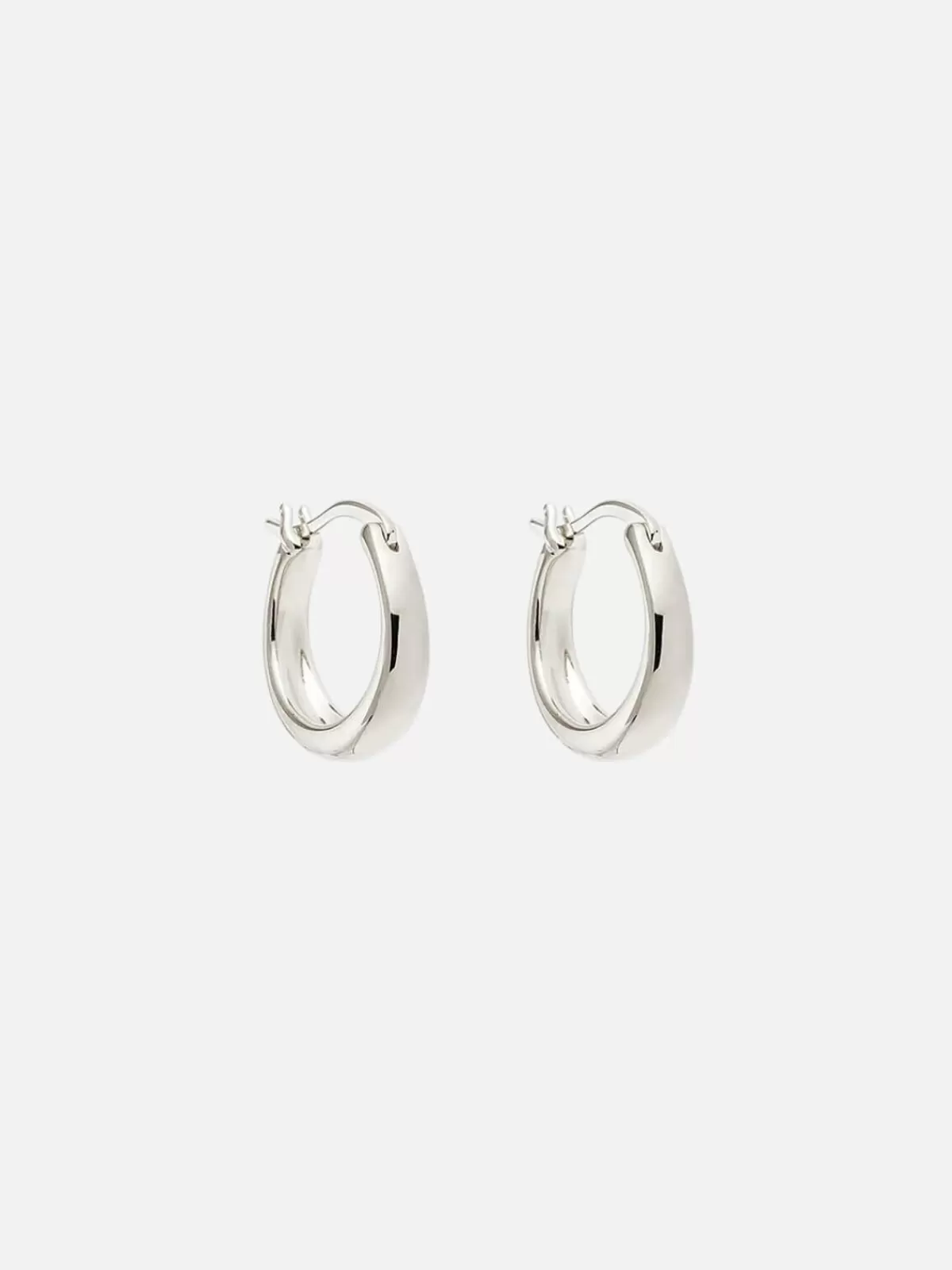 By Charlotte Earrings | Jewellery | Infinite Horizon Small Hoops - Silver