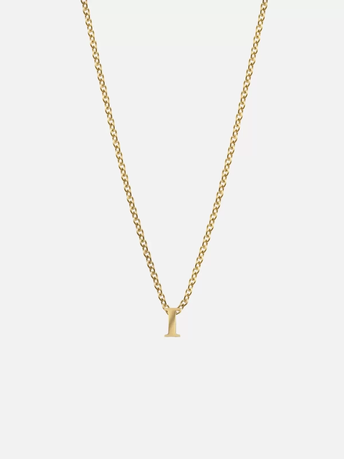 BIANKO Necklaces | Jewellery | Initial Pendant Necklace - I - Gold