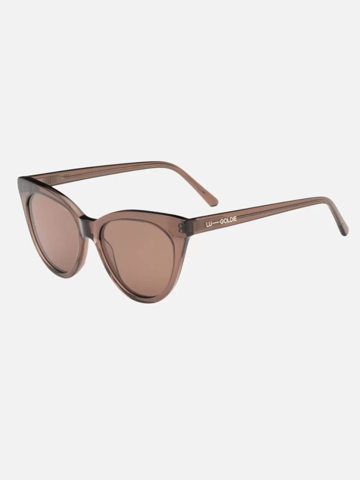 Lu Goldie Sunglasses | Isabella - Coffee