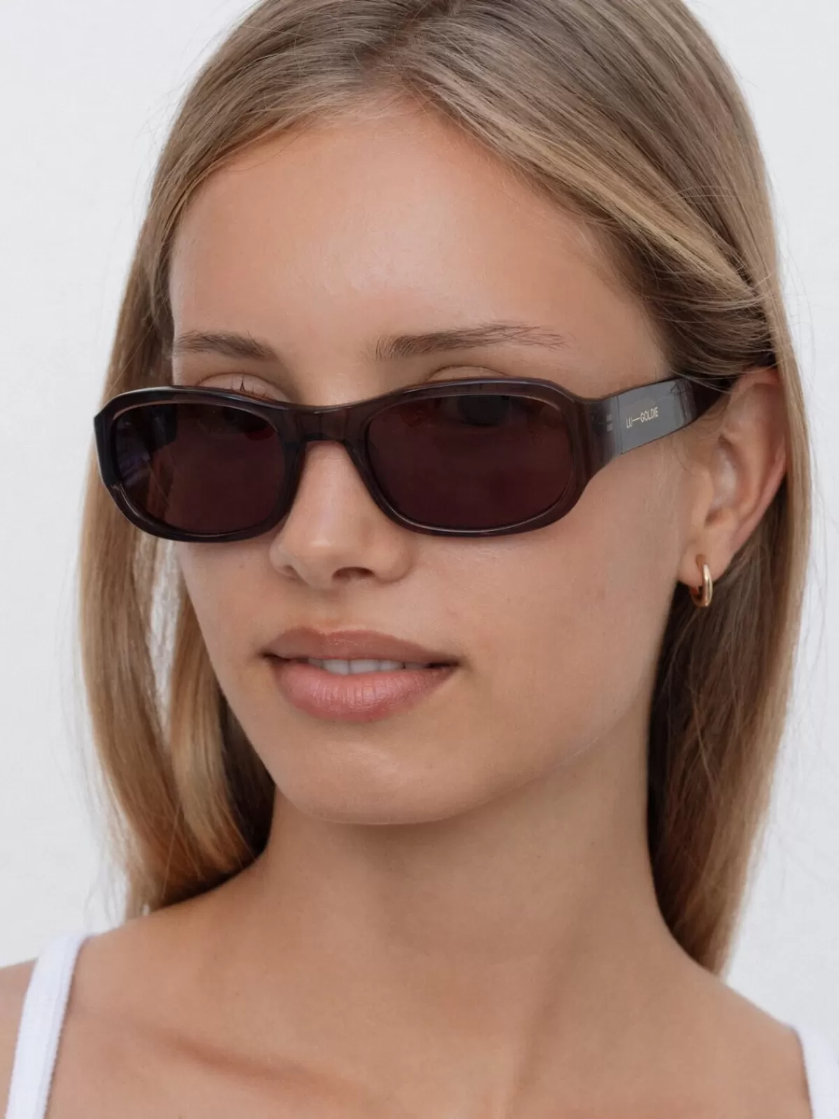 Lu Goldie Sunglasses | Jordyn - Coffee