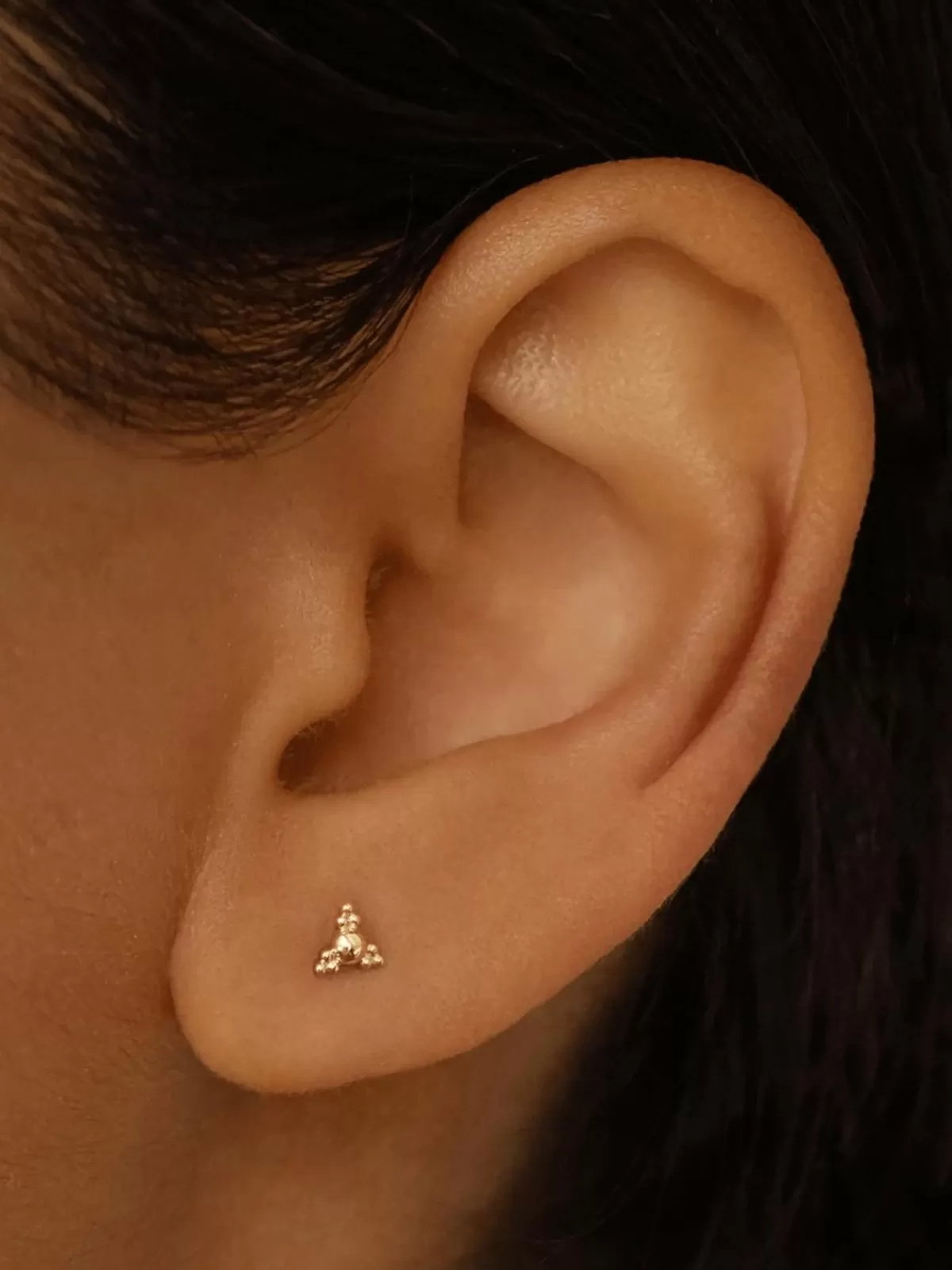 By Charlotte 14K | Earrings | 14K Gold Fate Stud Earring - Single