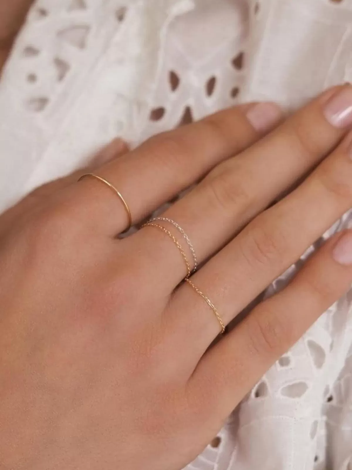 By Charlotte 14K | Rings | 14k Gold Purity Chain Ring