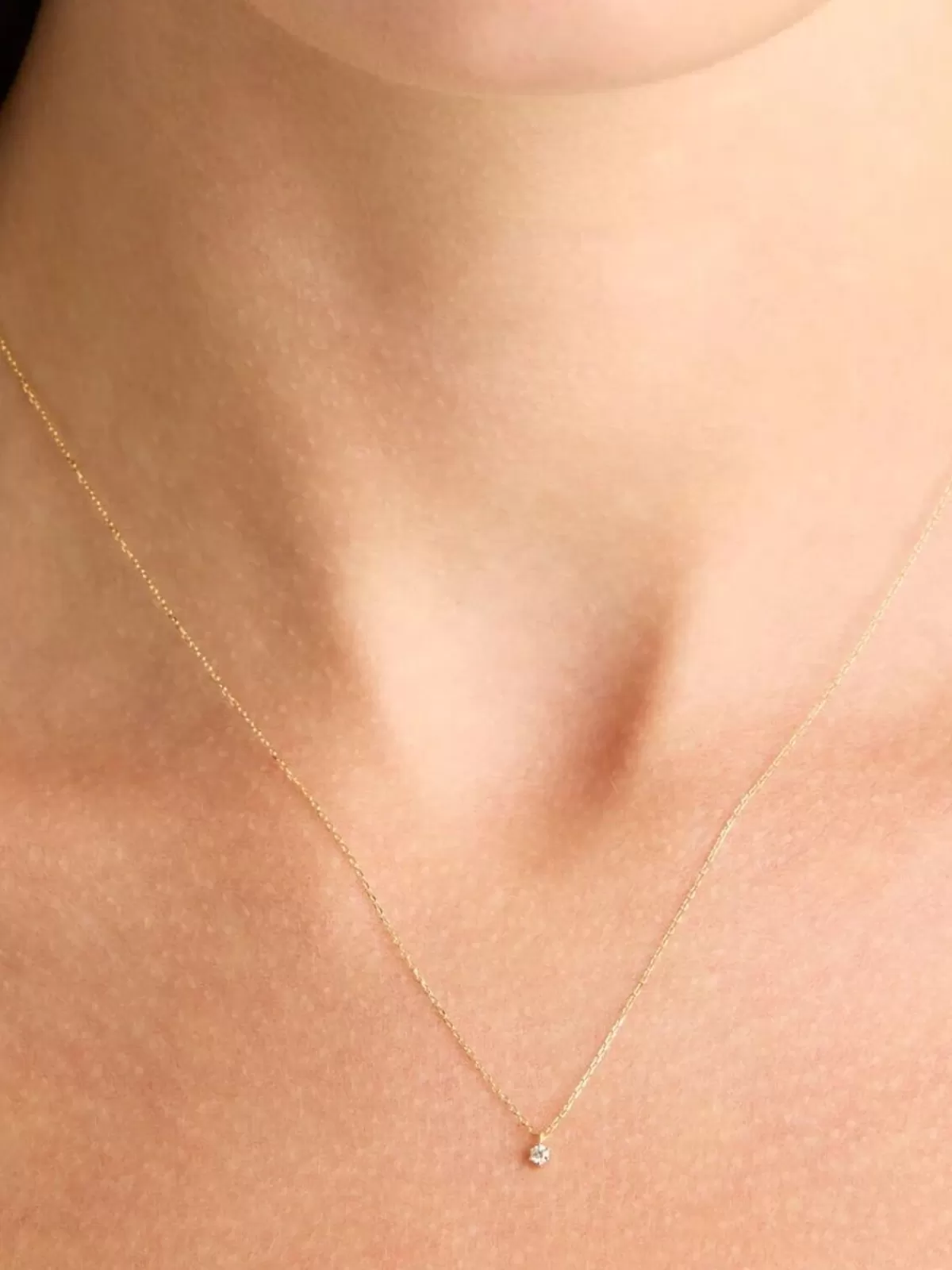 By Charlotte Necklaces | Gifts & Home | 14K Gold Sweet Droplet Diamond Necklace