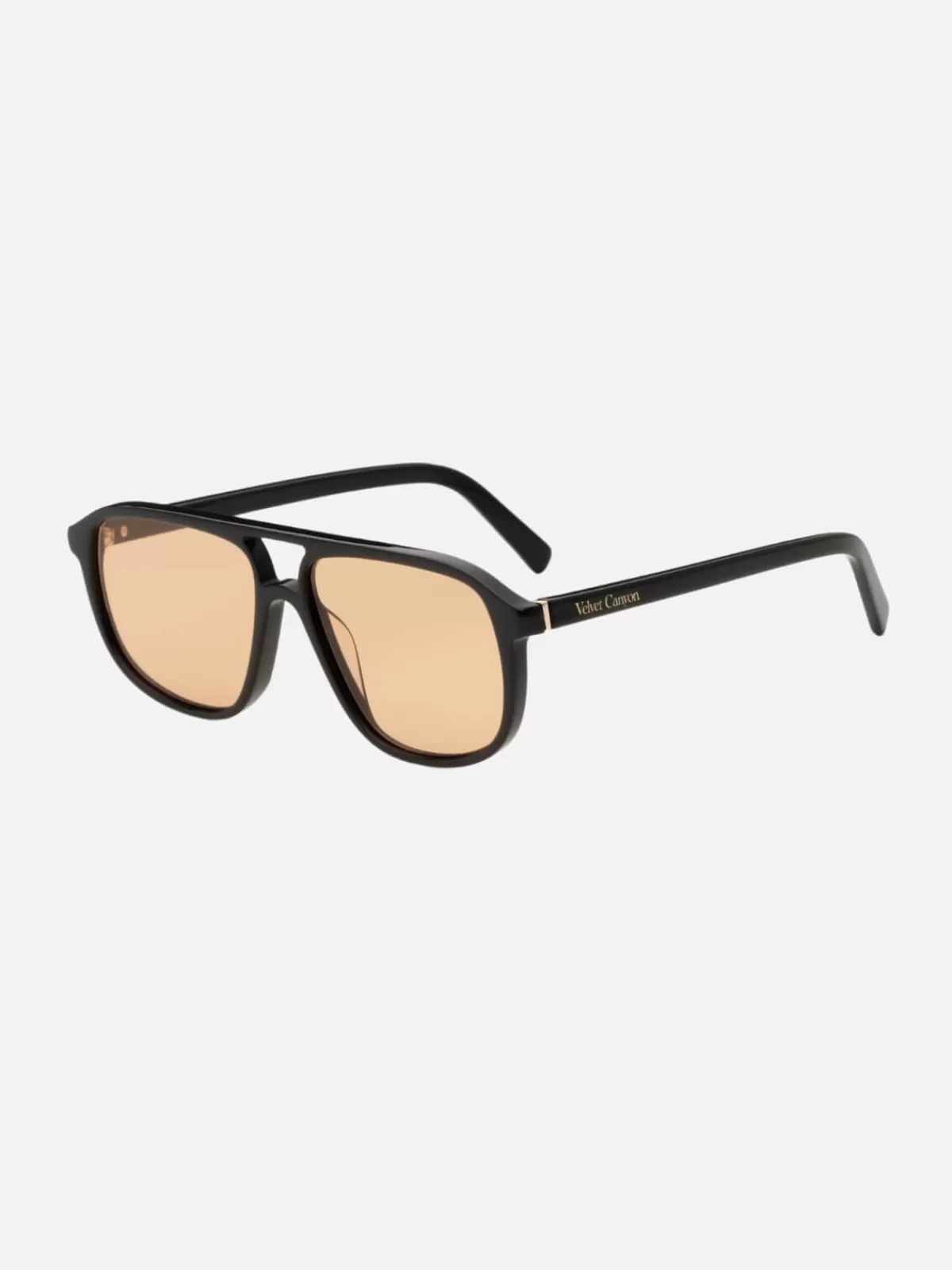 Velvet Canyon Sunglasses | La Touriste - Black & Amber