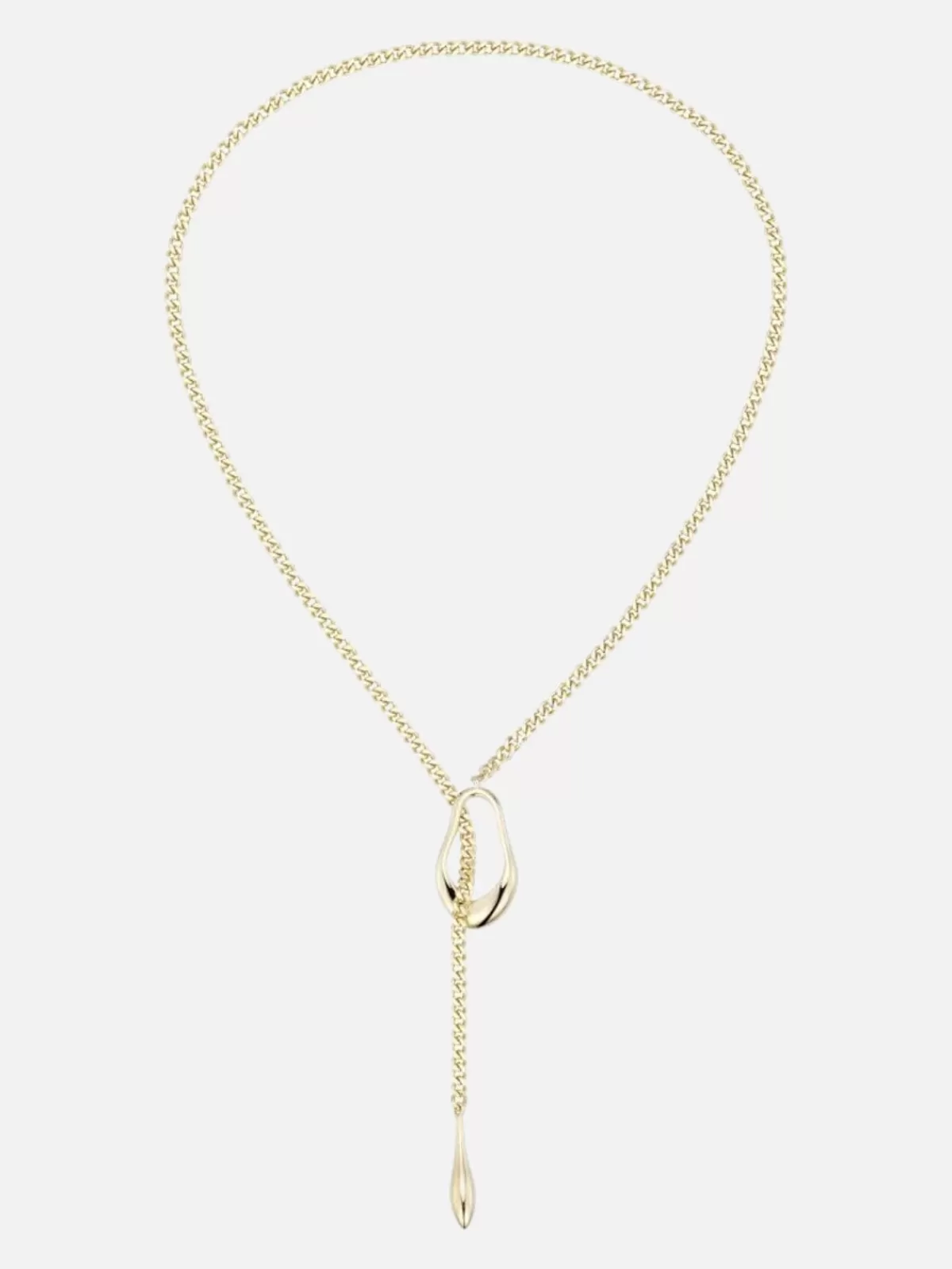 F+H Jewellery Necklaces | Jewellery | Lariat Necklace: Brass + 18K Gold