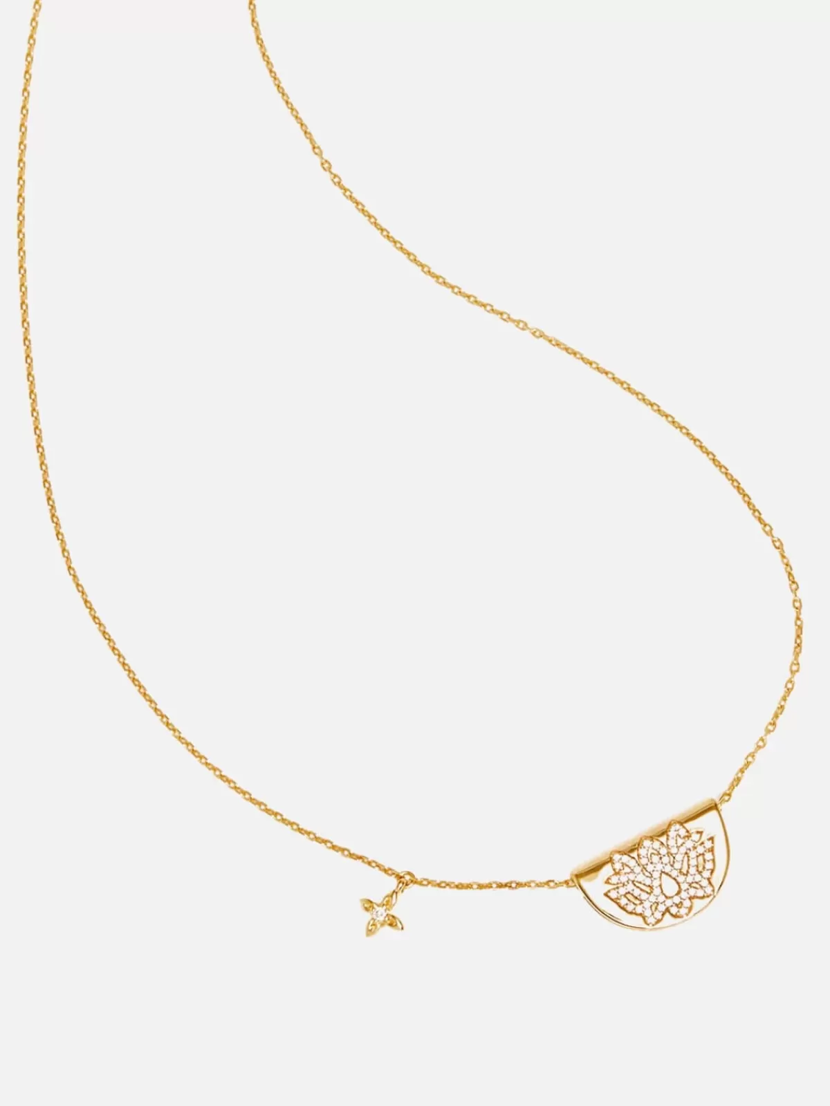 By Charlotte Necklaces | Jewellery | Live In Light Lotus Necklace - Gold