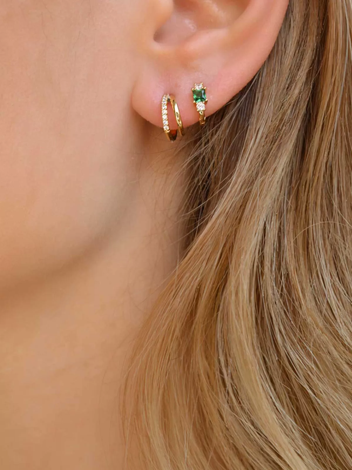 Jolie & Deen Earrings | Jewellery | Liz Sleepers - Green