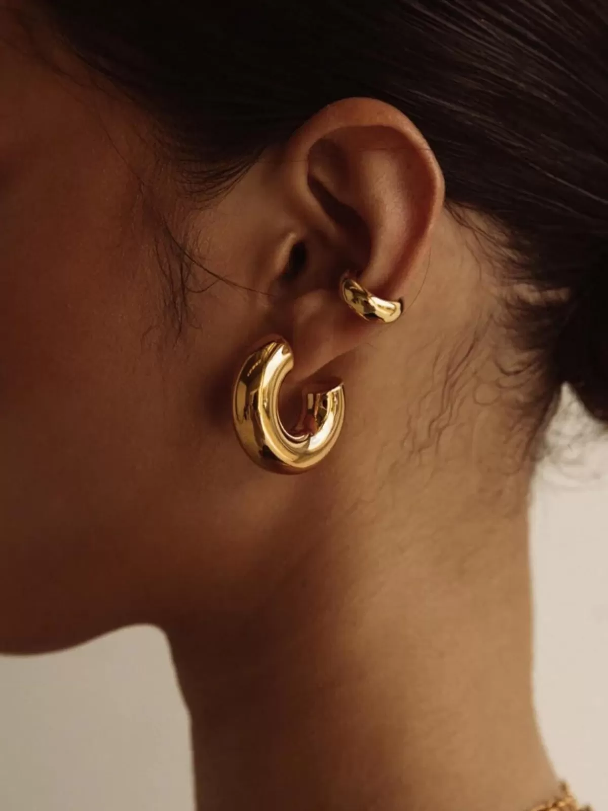 Cendre Earrings | Lolita Hoop Earrings - Gold