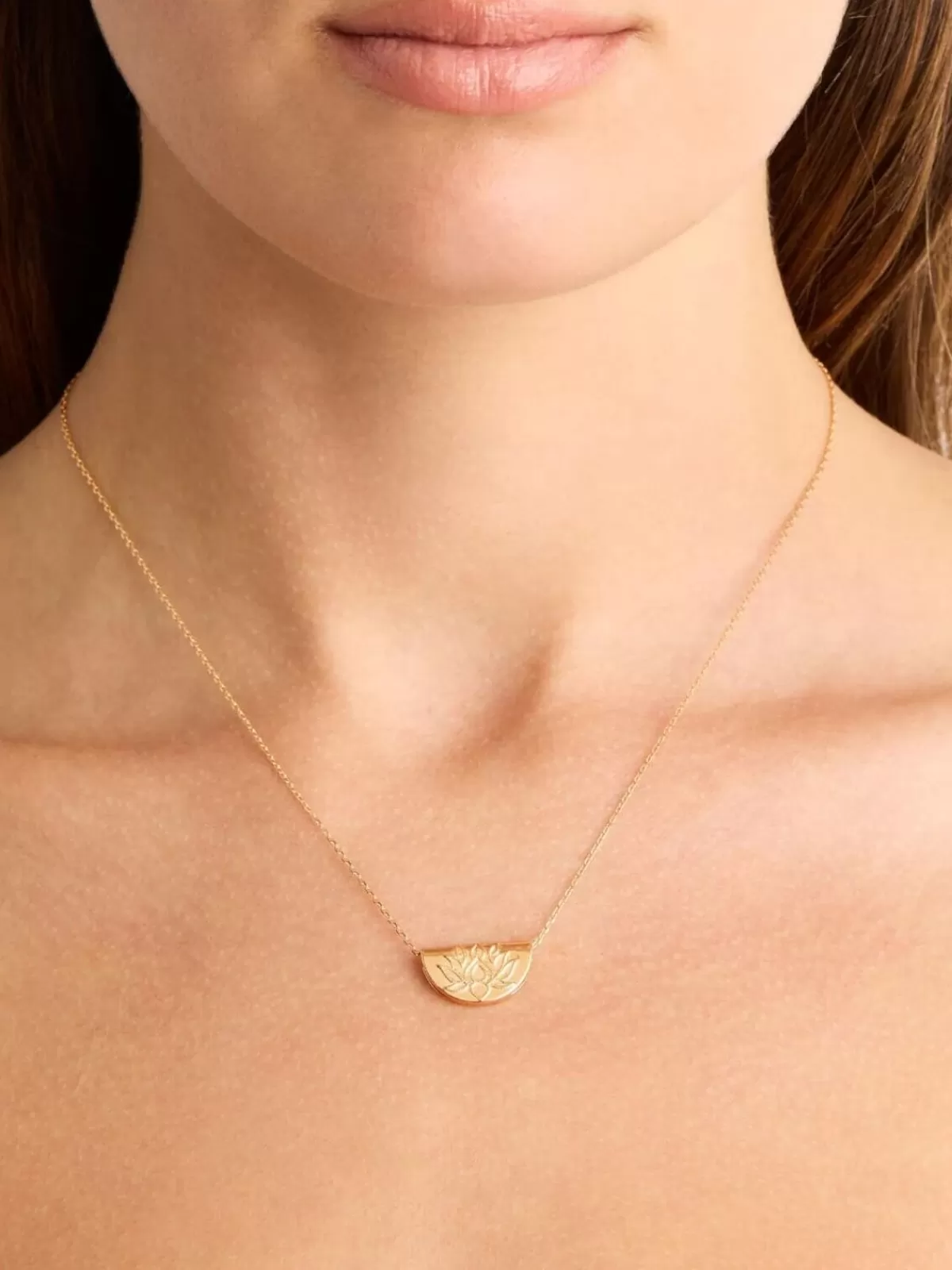 By Charlotte Necklaces | Jewellery | Lotus Short Necklace - Gold