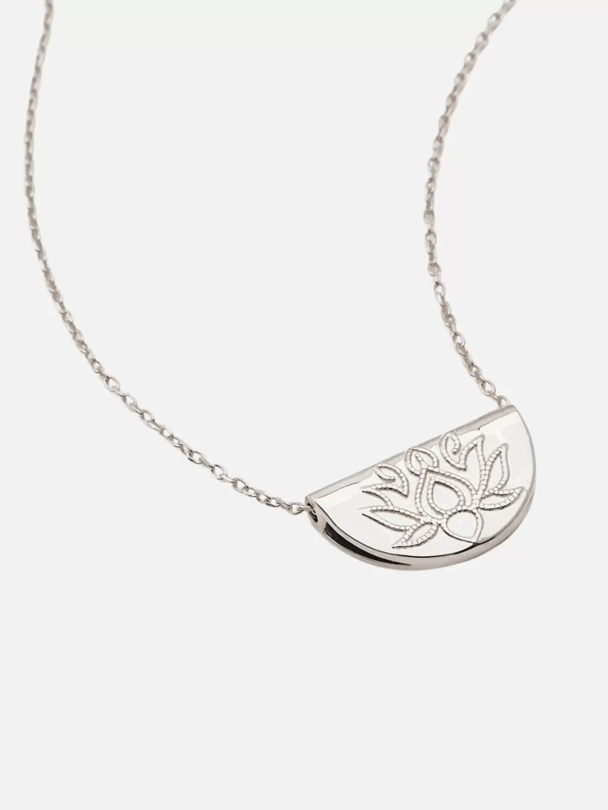 By Charlotte Necklaces | Jewellery | Lotus Short Necklace - Silver