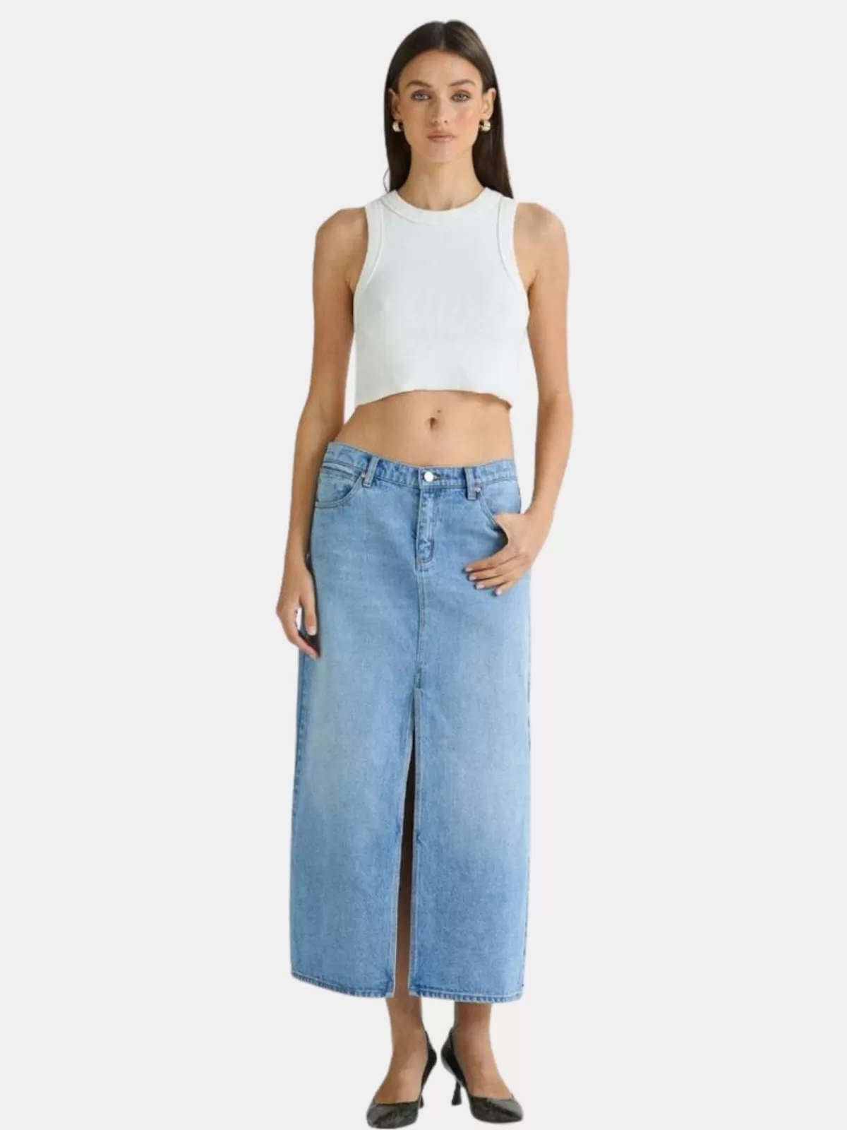 Abrand Skirts | Denim | 99 Low Maxi Skirt - Sylvie