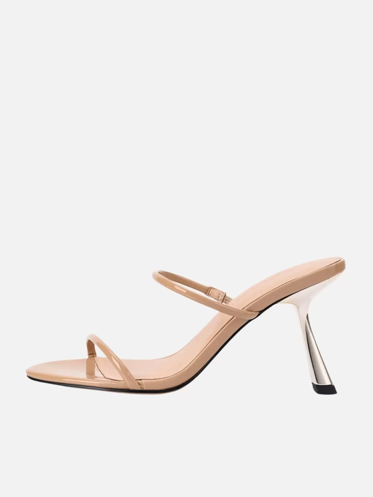 Lana Wilkinson Heels | Marilyn Sandal - Beige Patent Leather