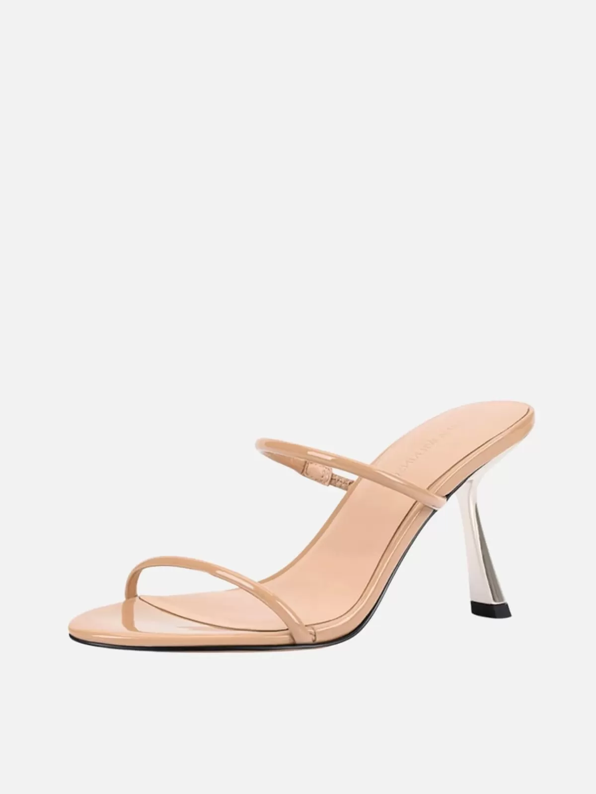 Lana Wilkinson Heels | Marilyn Sandal - Beige Patent Leather