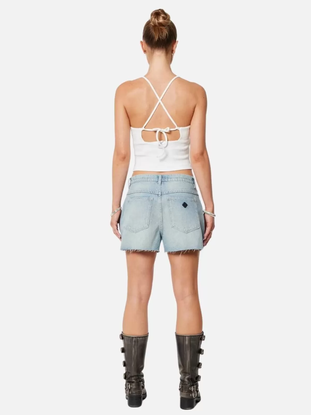 Abrand Shorts | Denim | 95 Mid Baggy Short - Edie